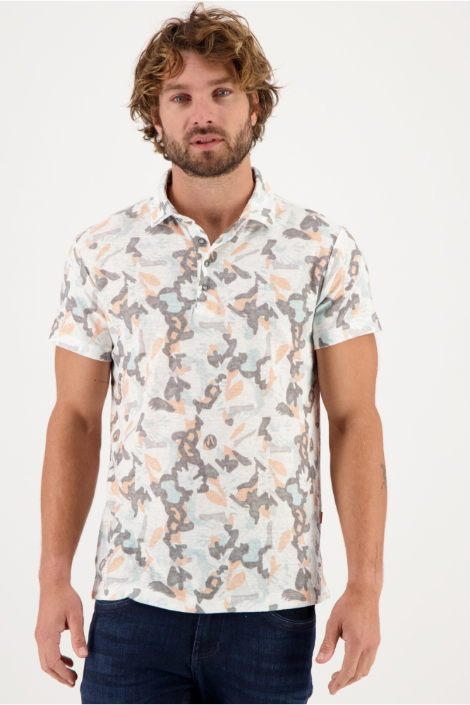 POLO JERSEY CAMO PRINTED 234544 101 white